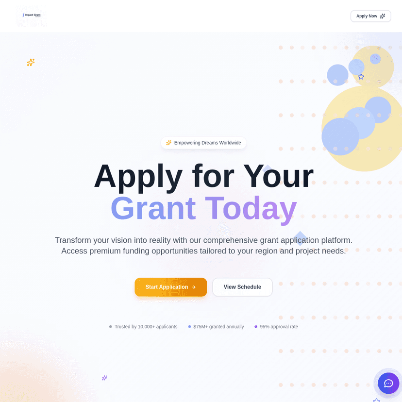 Impact Grant Solutions screenshot